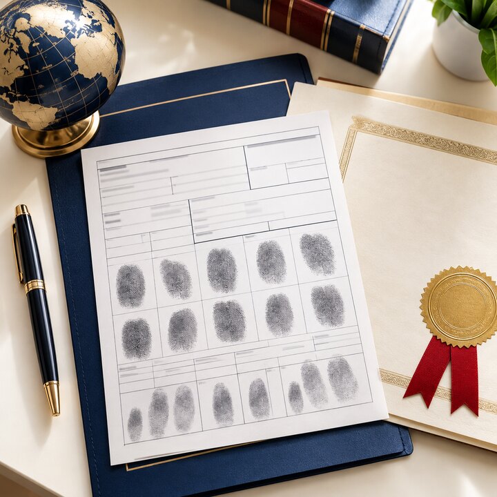FBI background check report prepared for a federal apostille