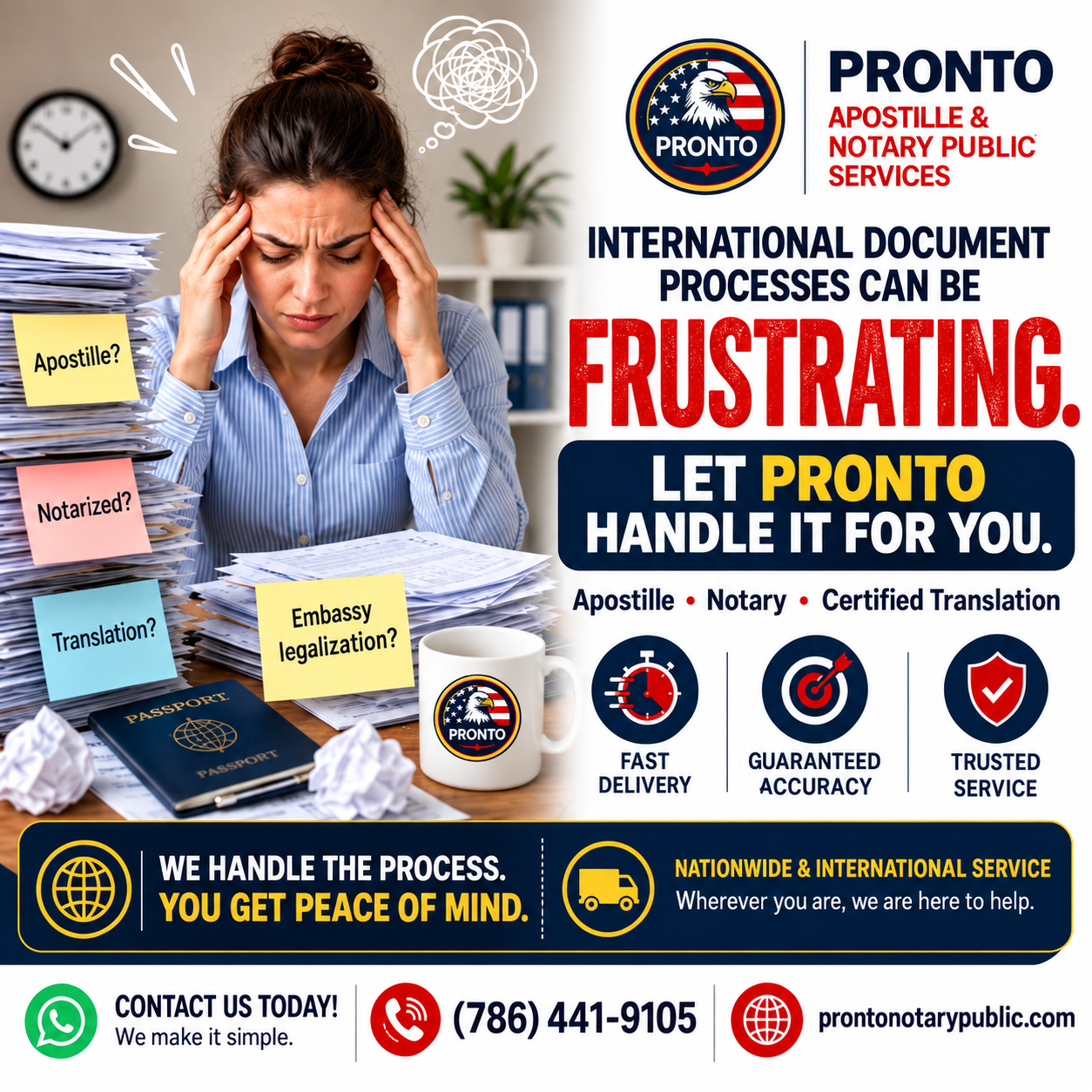 PRONTO English guide to apostille, notary and certified translation services